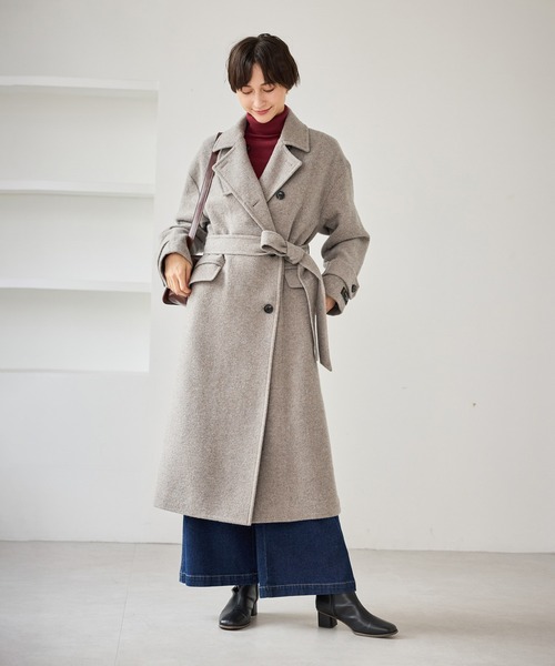 Japan fabric スタンドカラーロングコート/一部WEB限定カラー