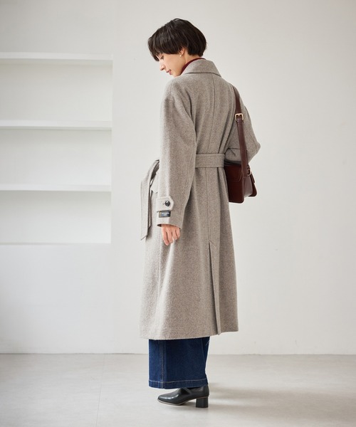 美品⭐︎ロペピクニック⭐︎JAPAN FABRICスタンドカラーロングコート ROPE' PICNIC｜JAPAN FABRICスタンドカラーロングコート