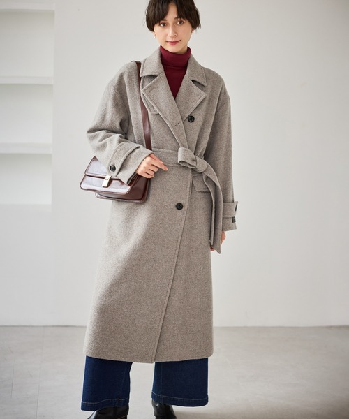 JAPAN FABRIC スタンドカラーロングコート/一部WEB限定カラー