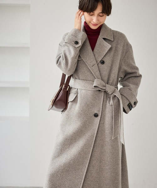 JAPAN FABRIC スタンドカラーロングコート/一部WEB限定カラー