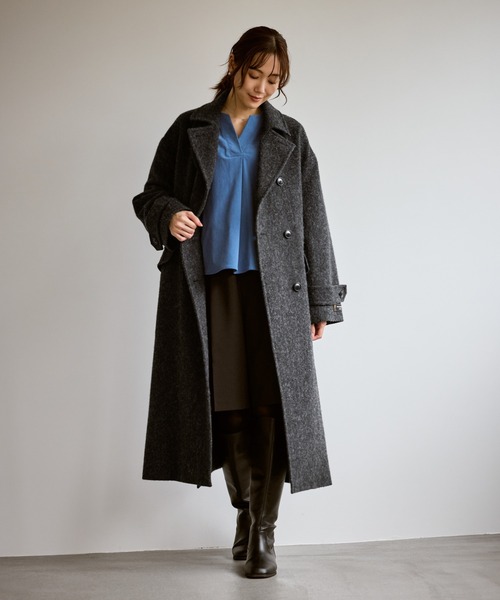 ROPE ロングコート セール】JAPAN FABRIC スタンドカラーロングコート/一部WEB限定カラー