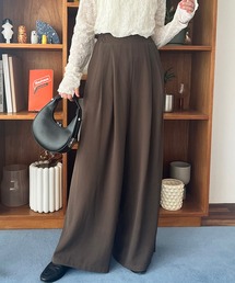 レーヨンライクワイドパンツ