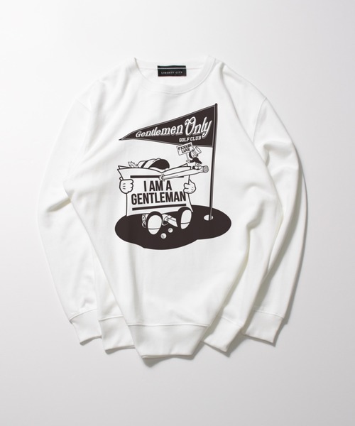 LIBERTY CITY（リバティシティ）の「【LIBERTY CITY/リバティーシティ】 [I AM A GENTLEMAN] ライト・スウェット・クルーネック（スウェット・メンズ・ホワイト/ブラック・1/2/3/4）」の3枚目の写真