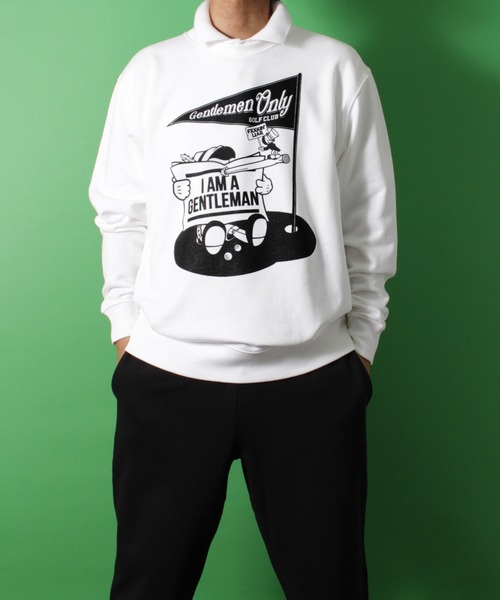 LIBERTY CITY（リバティシティ）の「【LIBERTY CITY/リバティーシティ】 [I AM A GENTLEMAN] ライト・スウェット・クルーネック（スウェット・メンズ・ホワイト/ブラック・1/2/3/4）」の13枚目の写真