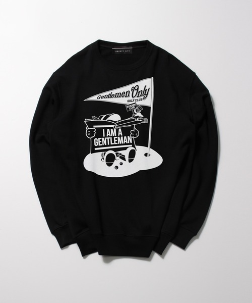 LIBERTY CITY（リバティシティ）の「【LIBERTY CITY/リバティーシティ】 [I AM A GENTLEMAN] ライト・スウェット・クルーネック（スウェット・メンズ・ホワイト/ブラック・1/2/3/4）」の17枚目の写真