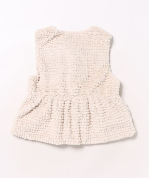 HAKKA KIDS（ハッカキッズ）の「[ジュニアサイズ]ドットファーベスト（ベスト・キッズ・ベージュ・L）」の2枚目の写真