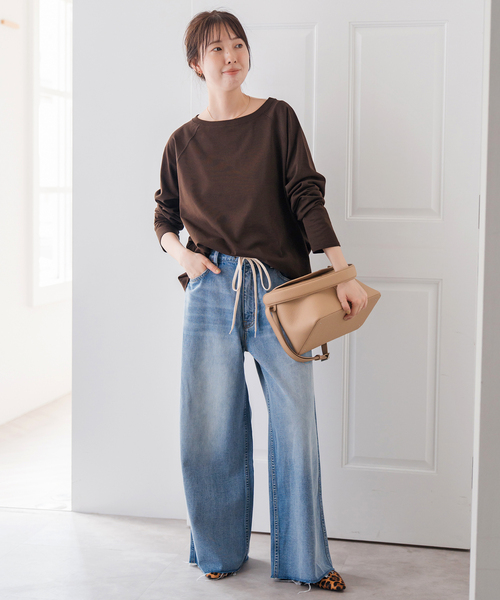 追加2》ボートネックバックタックプルオーバー（Tシャツ/カットソー