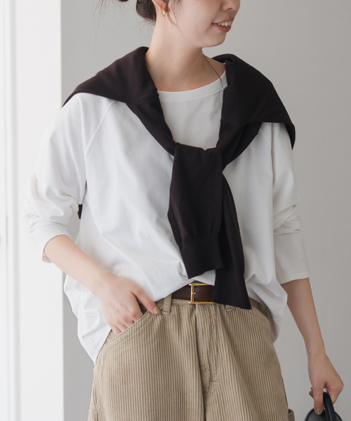 追加2》ボートネックバックタックプルオーバー（Tシャツ/カットソー