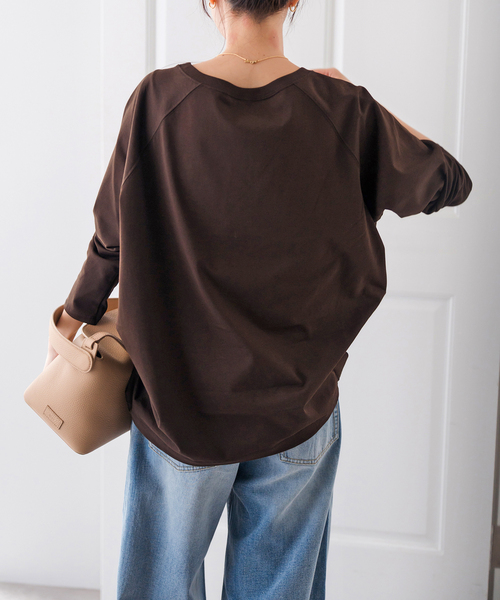 スピックアンドスパン　ボートネックバックタックプルオーバー 追加2》ボートネックバックタックプルオーバー（Tシャツ