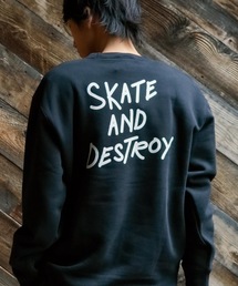 THRASHER（スラッシャー）の「GONZ DESTROY CREW SWEAT/THRASHER スラッシャー クルーネック スウェット トレーナーユニセックス ストリート スケート（スウェット・メンズ）」