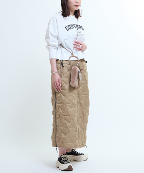 CONVERSE TOKYO(コンバーストウキョウ)の「ECO-FUR MULTI RING SHOULDER BAG(ショルダーバッグ・レディース・チャコールグレー/ベージュ・FREE)」の8枚目の写真