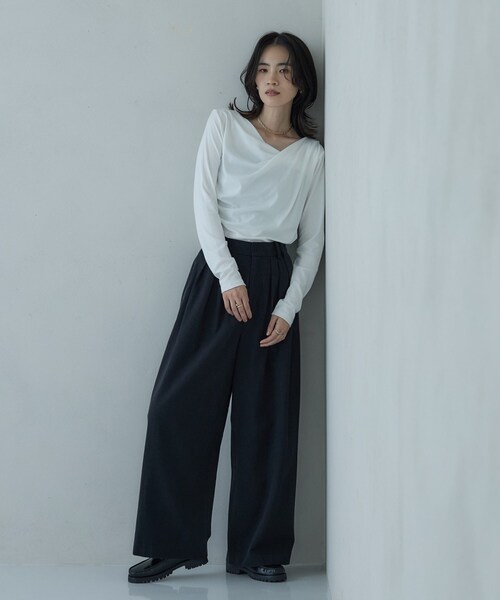 GALLEST(ギャレスト)の「タックワイドパンツ(その他パンツ・レディース・ブラック/ベージュ/オフホワイト・40/38/36)」の17枚目の写真