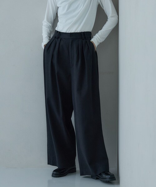GALLEST(ギャレスト)の「タックワイドパンツ(その他パンツ・レディース・ブラック/ベージュ/オフホワイト・40/38/36)」の13枚目の写真