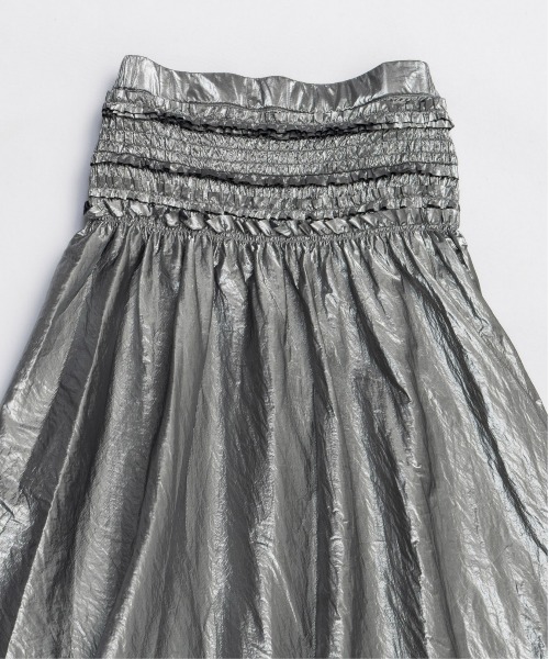 MAISON SPECIAL(メゾンスペシャル)の「Metallic Flare Skirt / メタリックフレアスカート(スカート・レディース・ブラック/シルバー/ブラウン・38/36)」の13枚目の写真