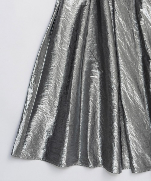 MAISON SPECIAL(メゾンスペシャル)の「Metallic Flare Skirt / メタリックフレアスカート(スカート・レディース・ブラック/シルバー/ブラウン・38/36)」の14枚目の写真