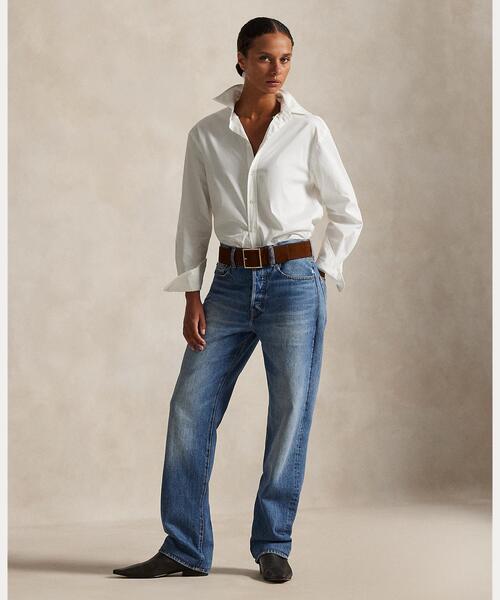 ハイライズ リラックス ストレート ジーンズ（デニムパンツ）｜POLO