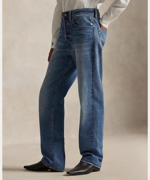 ハイライズ リラックス ストレート ジーンズ（デニムパンツ）｜POLO