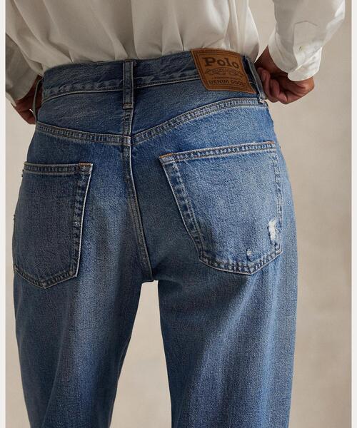 ハイライズ リラックス ストレート ジーンズ（デニムパンツ）｜POLO