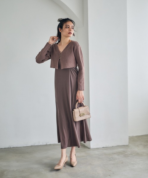 トミページ ストレッチベロアマーメイドキャミワンピース（ワンピース）｜12Twelve