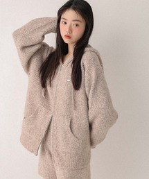 Heather | WZIPニットフーディ　603658(ニット/セーター)