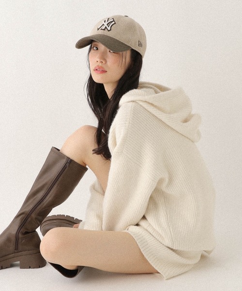 Heather（ヘザー）の「WZIPニットフーディ 603658（ニット/セーター