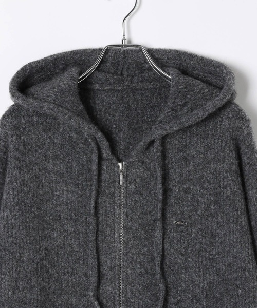 Heather（ヘザー）の「WZIPニットフーディ　603658（ニット/セーター・レディース・アイボリー/チャコールグレー/ベージュ・FREE）」の14枚目の写真