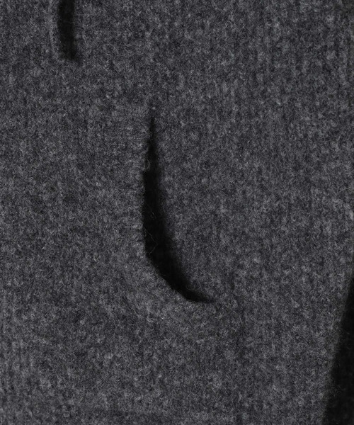 Heather（ヘザー）の「WZIPニットフーディ　603658（ニット/セーター・レディース・アイボリー/チャコールグレー/ベージュ・FREE）」の10枚目の写真