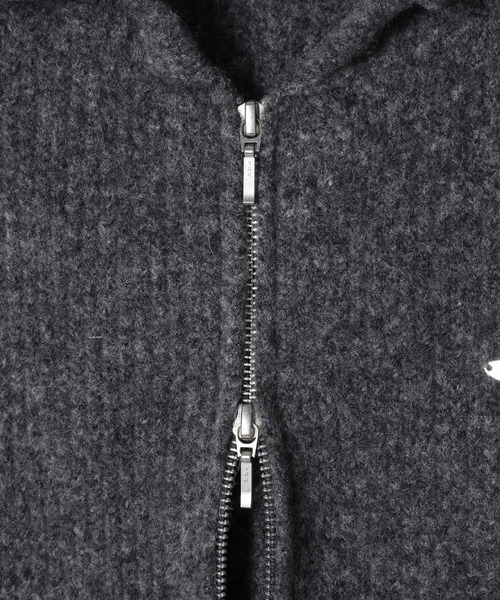 Heather（ヘザー）の「WZIPニットフーディ　603658（ニット/セーター・レディース・アイボリー/チャコールグレー/ベージュ・FREE）」の9枚目の写真