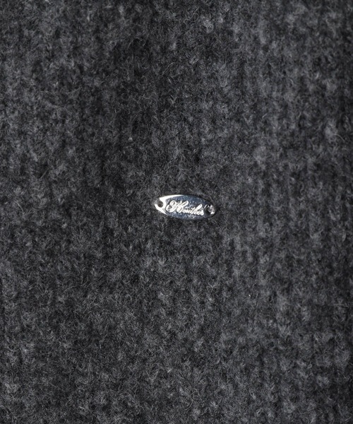 Heather（ヘザー）の「WZIPニットフーディ　603658（ニット/セーター・レディース・アイボリー/チャコールグレー/ベージュ・FREE）」の4枚目の写真