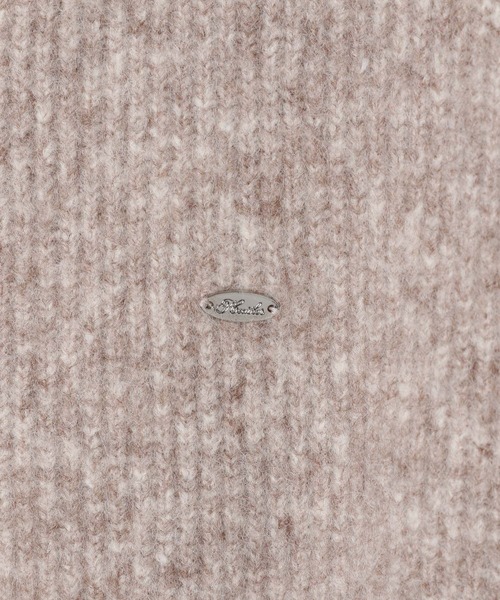Heather（ヘザー）の「WZIPニットフーディ　603658（ニット/セーター・レディース・アイボリー/チャコールグレー/ベージュ・FREE）」の5枚目の写真