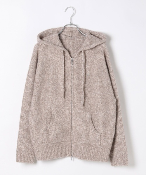 Heather（ヘザー）の「WZIPニットフーディ　603658（ニット/セーター・レディース・アイボリー/チャコールグレー/ベージュ・FREE）」の21枚目の写真