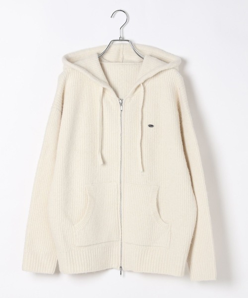 Heather（ヘザー）の「WZIPニットフーディ　603658（ニット/セーター・レディース・アイボリー/チャコールグレー/ベージュ・FREE）」の20枚目の写真