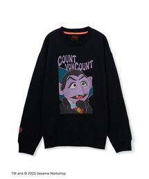 【BOO! FRIENDS】【UNISEX】グランジ加工 キャラクター プルオーバー