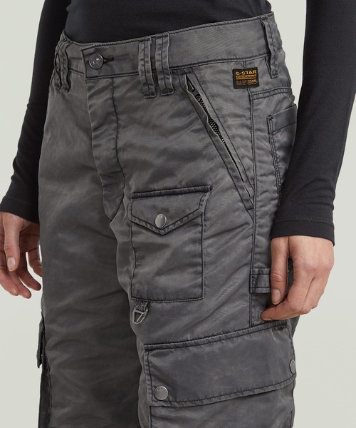 G-STAR(ジースター)の「【UNISEX】Mega Cargo Pants/ユニセックスウォッシュ加工ワイドルーズナイロンカーゴパンツ(カーゴパンツ・レディース・グレー系その他・27inch/26inch/25inch/24inch)」の5枚目の写真