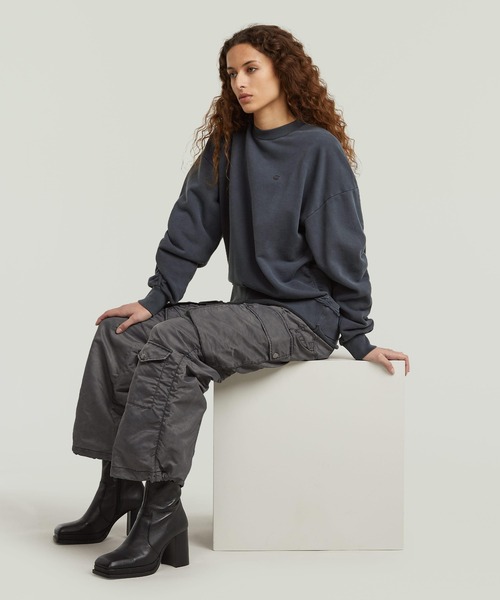 G-STAR(ジースター)の「【UNISEX】Mega Cargo Pants/ユニセックスウォッシュ加工ワイドルーズナイロンカーゴパンツ(カーゴパンツ・レディース・グレー系その他・27inch/26inch/25inch/24inch)」の4枚目の写真