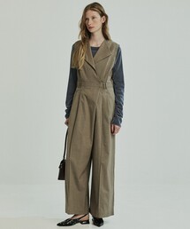 PUBLIC TOKYO | アシメラップオールインワン(つなぎ/オールインワン)