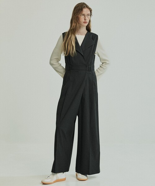 アシメラップオールインワン（つなぎ/オールインワン）｜PUBLIC TOKYO