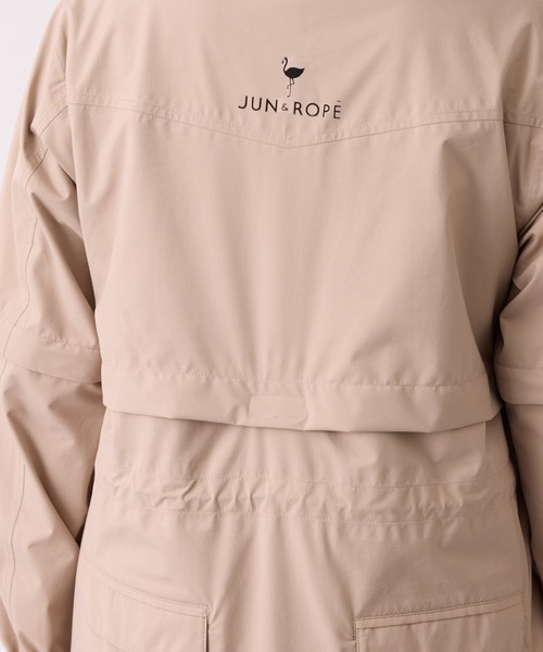 JUN&ROPE'（ジュンアンドロペ）の「レインワンピース/撥水・透湿（ワンピース・レディース・ネイビー/ベージュ/ピンク・L/M）」の10枚目の写真
