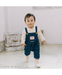 トイザらス・ベビーザらス（トイザラスベビーザラス）の「星のカービィ  長袖カバーオール  サロペット風  総柄（ロンパース）」