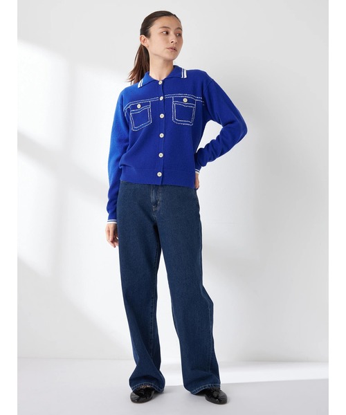 McGREGOR(マックレガー)の「【EDIT-B】ニットショートジャケット(カーディガン/ボレロ・レディース・ロイヤルブルー/ブラック・M)」の18枚目の写真