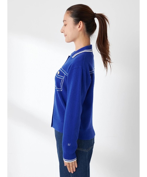 McGREGOR(マックレガー)の「【EDIT-B】ニットショートジャケット(カーディガン/ボレロ・レディース・ロイヤルブルー/ブラック・M)」の19枚目の写真