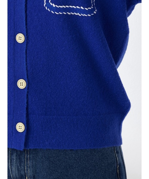 McGREGOR(マックレガー)の「【EDIT-B】ニットショートジャケット(カーディガン/ボレロ・レディース・ロイヤルブルー/ブラック・M)」の5枚目の写真