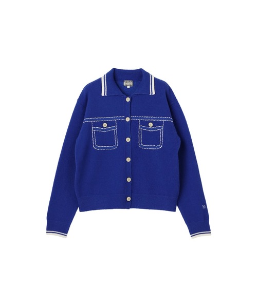 McGREGOR(マックレガー)の「【EDIT-B】ニットショートジャケット(カーディガン/ボレロ・レディース・ロイヤルブルー/ブラック・M)」の8枚目の写真