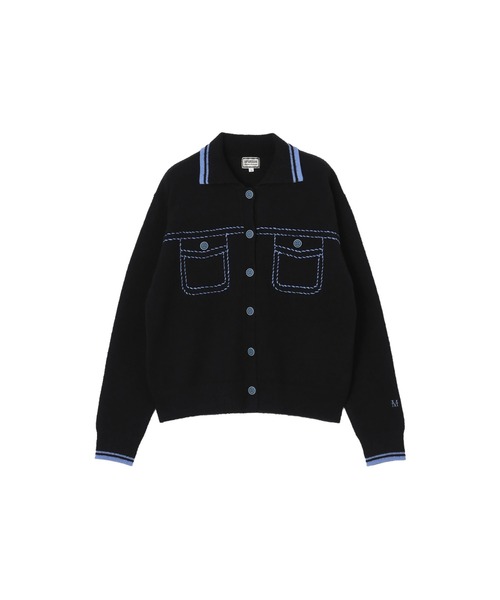 McGREGOR(マックレガー)の「【EDIT-B】ニットショートジャケット(カーディガン/ボレロ・レディース・ロイヤルブルー/ブラック・M)」の9枚目の写真