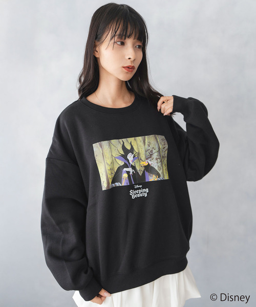 Disney（ディズニー）の「Disney VILLAINS ディズニー ヴィランズ 裏起毛プリントトレーナー スウェット（スウェット・レディース・ブラック系その他4/ブラック系その他/ブラック系その他3/ブラック系その他2・FREE）」の3枚目の写真