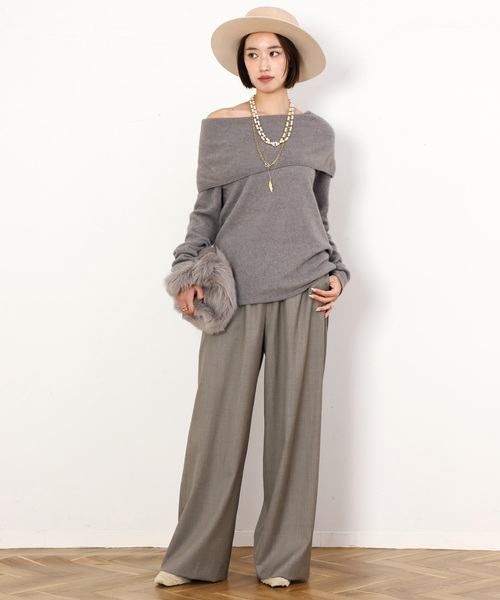 AP STUDIO（エーピーストゥディオ）の「*Effortless Wool Pants（スラックス・レディース・ウッド・34/36/38/40）」の4枚目の写真