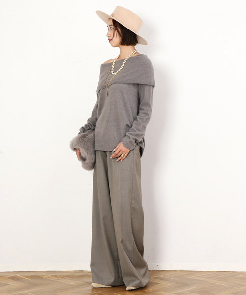 AP STUDIO（エーピーストゥディオ）の「*Effortless Wool Pants（スラックス・レディース・ウッド・34/36/38/40）」の5枚目の写真