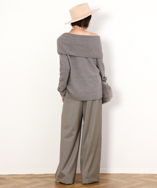 AP STUDIO（エーピーストゥディオ）の「*Effortless Wool Pants（スラックス・レディース・ウッド・34/36/38/40）」の6枚目の写真