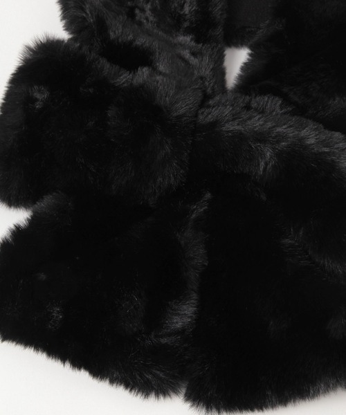 FOUND GOOD（ファウンドグッド）の「リボンマフラー（マフラー・レディース・ベージュ/ブラック・FREE）」の7枚目の写真