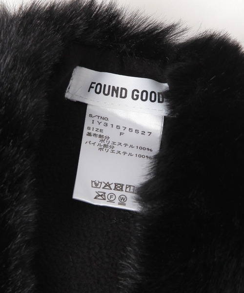 FOUND GOOD（ファウンドグッド）の「リボンマフラー（マフラー・レディース・ベージュ/ブラック・FREE）」の10枚目の写真